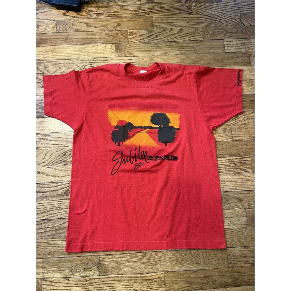 Vintage Williamston Jubilee 8k T-Shirt Michigan Red 1985 Retro L Screen Stars